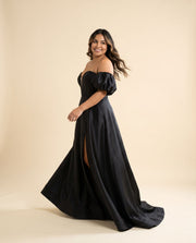 Robe Avec Fente Marine