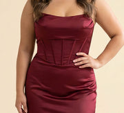 Robe Bustier À Corset Bourgogne