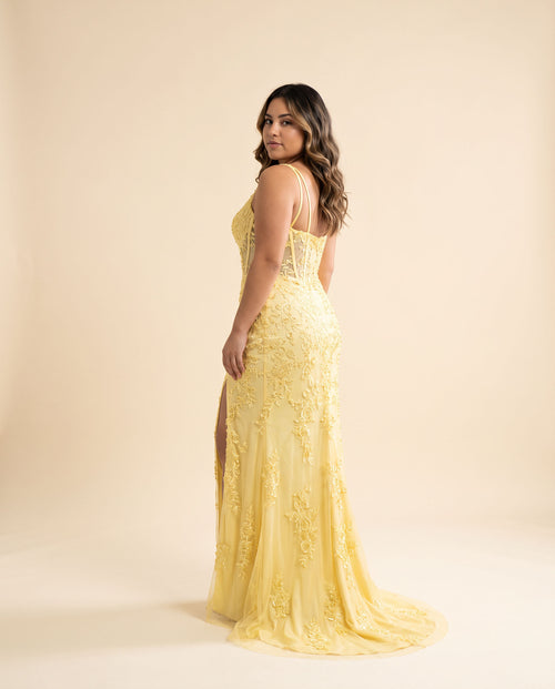 Jadore - Robe Corset Brodée Iris - Iris