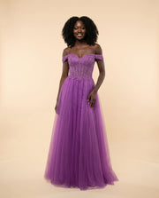 Robe En Tulle Lilas