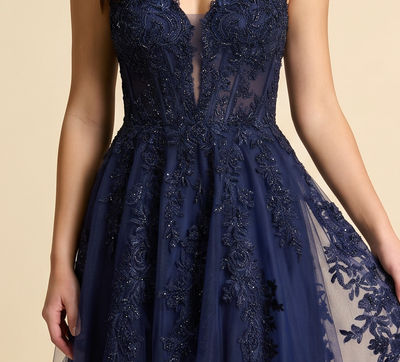 Robe En Tulle Marine