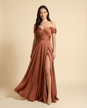Robe En Satin Sienna