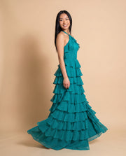 Robe À Étages Sarcelle