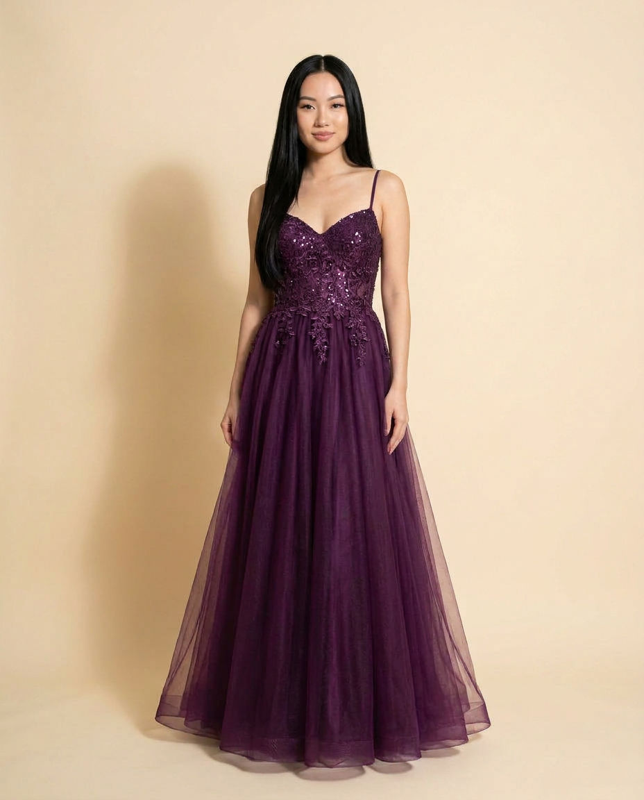 Robe Bustier Aubergine