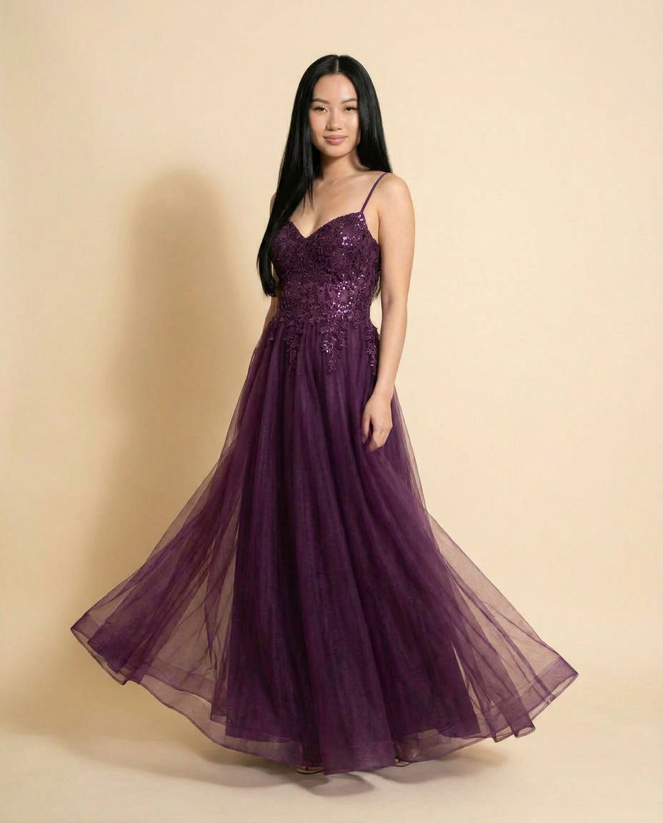 Robe Bustier Aubergine