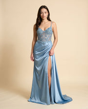Robe Bleu Poudre