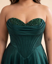 Bustier Gown Emerald