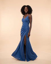 Robe Bleu Scintillant