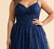 Robe Princesse Scintillante Marine