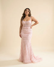 Robe Corset Brillante Lilas