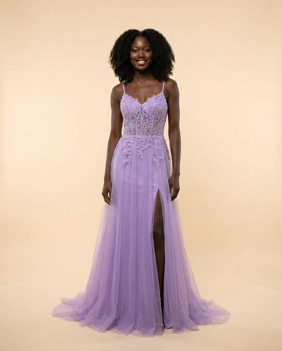 Robe Évasée Lilas