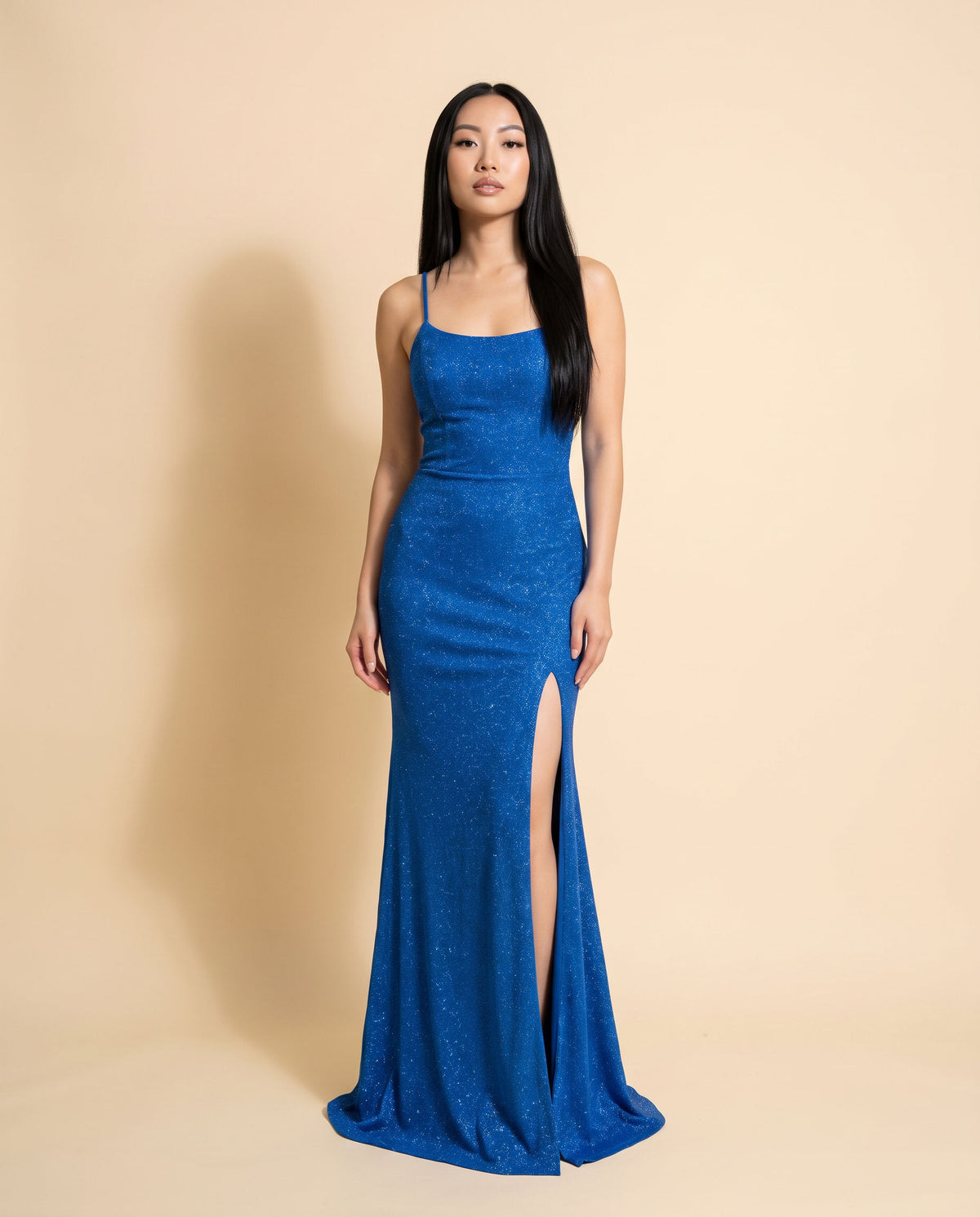 Robe scintillante ajustée Royal