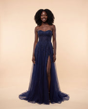 Corset Gown Navy
