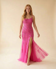 Robe Sirène Rose Vif