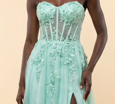 Robe Corset Vert Glacé