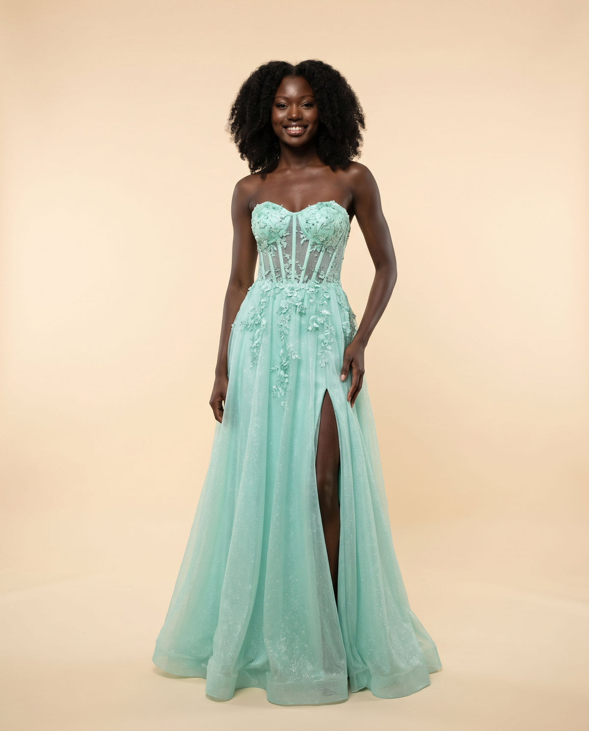 Robe Corset Vert Glacé