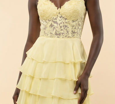 Robe À Volants Aqua
