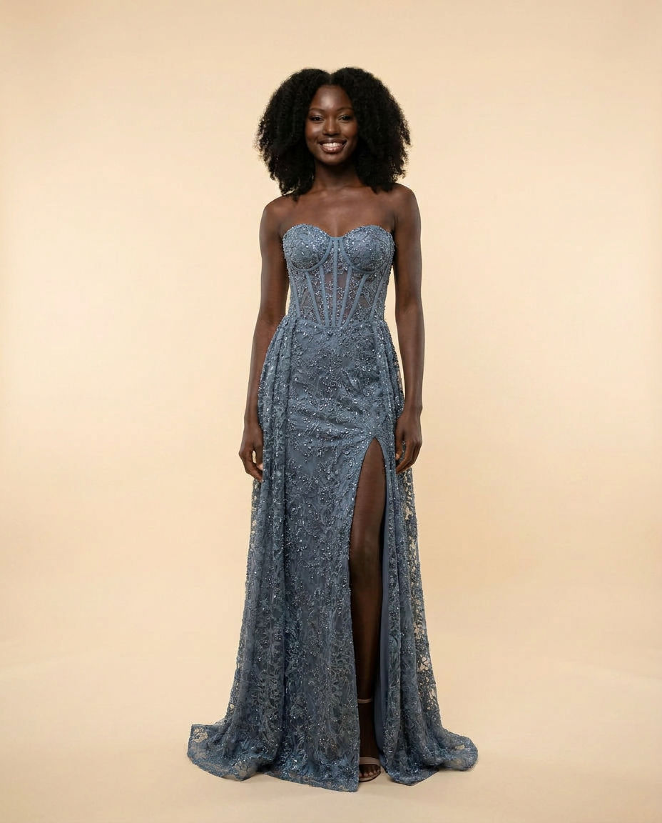 Robe à Paillettes Ardoise