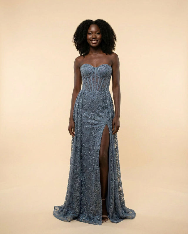 Robe à Paillettes Ardoise