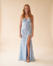 Mermaid Gown Light Blue
