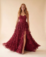 Corset Gown Burgundy