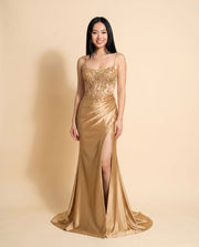 Robe Corset Dorée