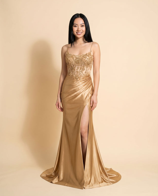 Robe Corset Dorée
