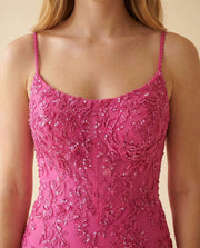 Robe Sirène Rose Vif