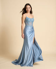 Robe Corset Bleu Royal