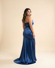 Robe Corset Ajustée Marine