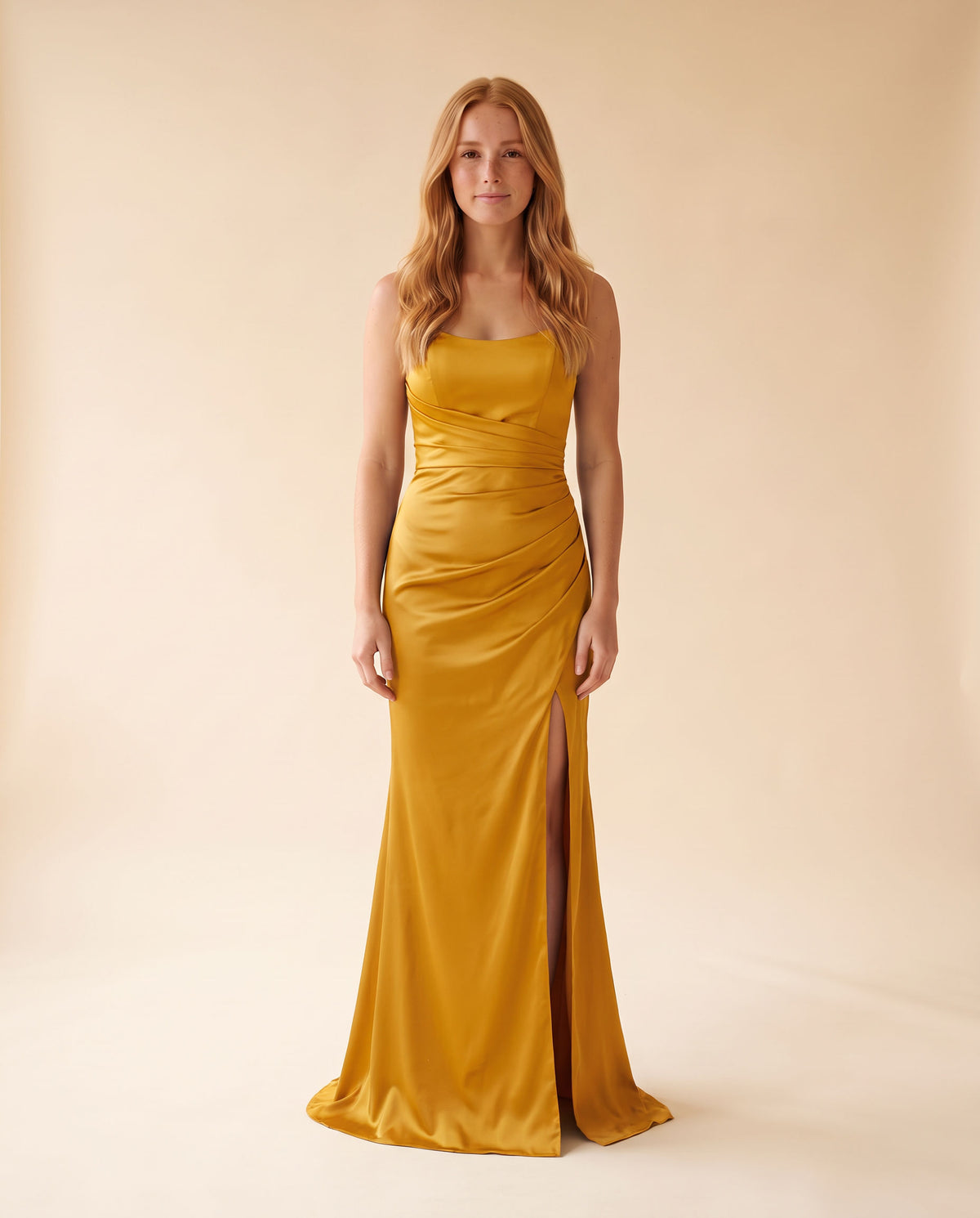 Robe Bustier Moutarde