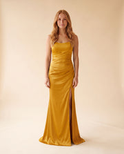 Robe Bustier Moutarde