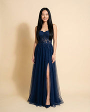 Robe Ajustée Marine