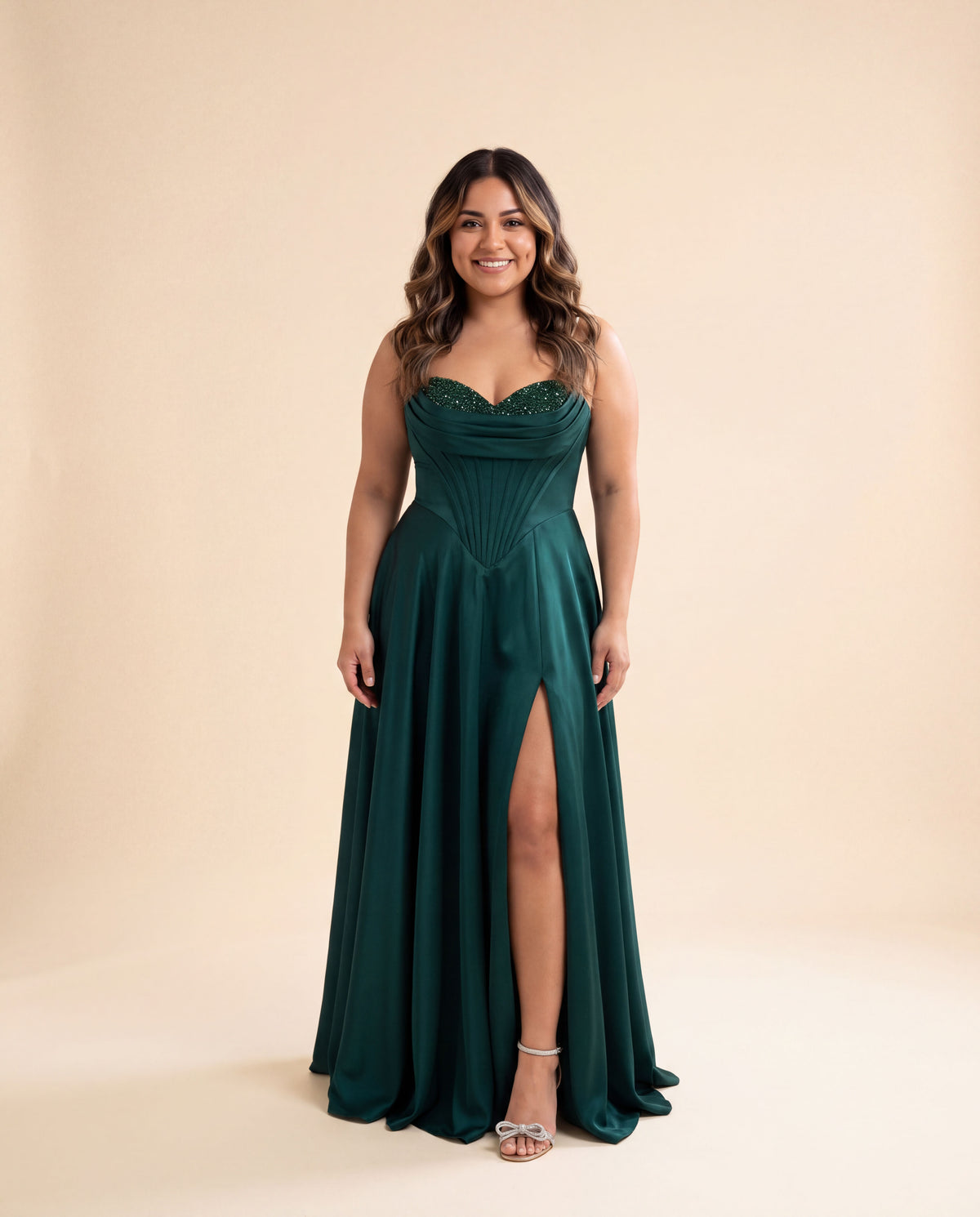 Bustier Gown Emerald