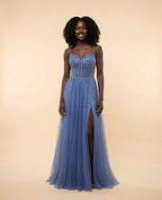 Robe Évasée Ardoise