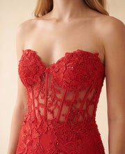 Robe Corset Rouge
