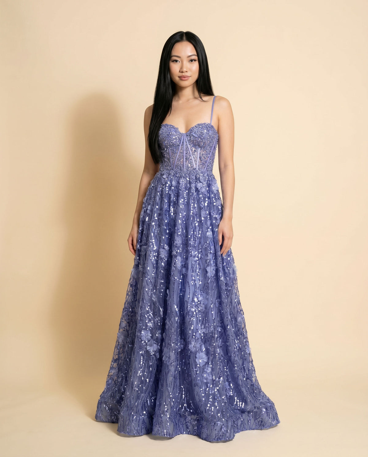 Robe Bustier Corset Periwinkle