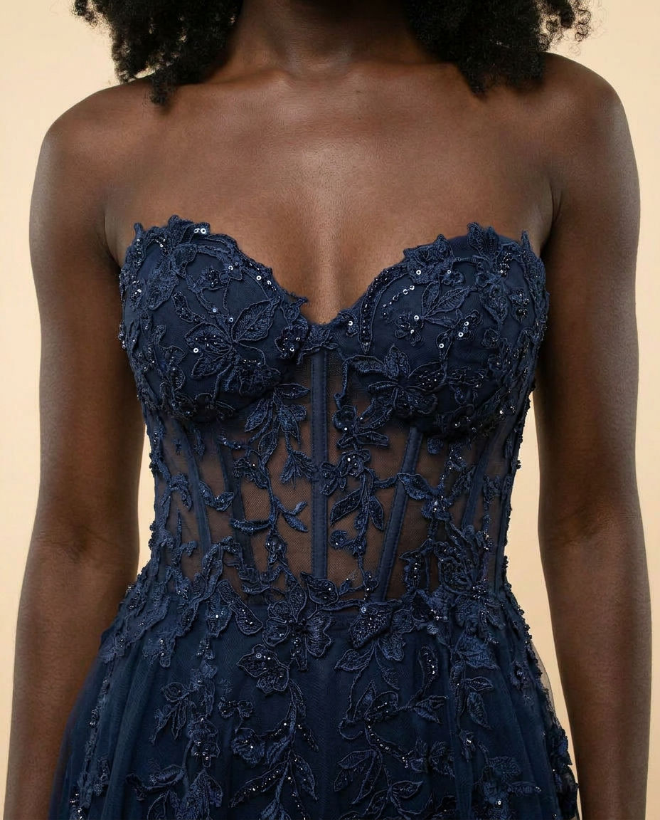 Robe Corset Marine