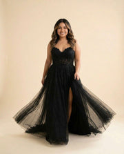 Slit Gown Black