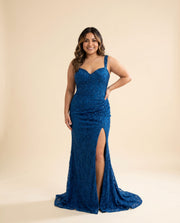 Robe En Dentelle Marine