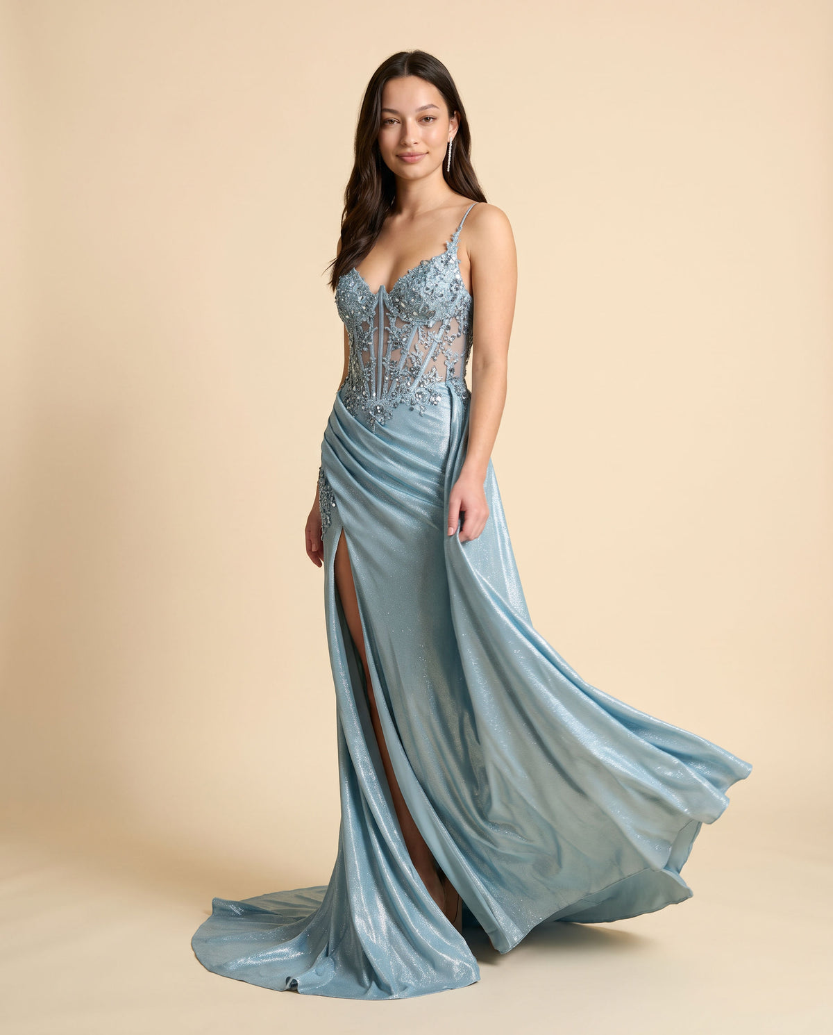 Robe Bleu Poudre