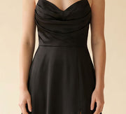 Robe De Satin Noire