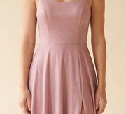 Robe scintillante fluide Rose