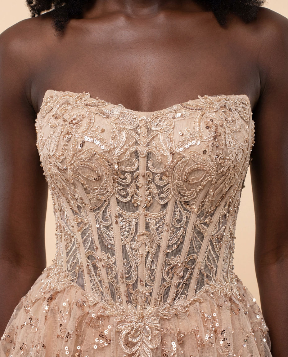 Robe Corset Champagne