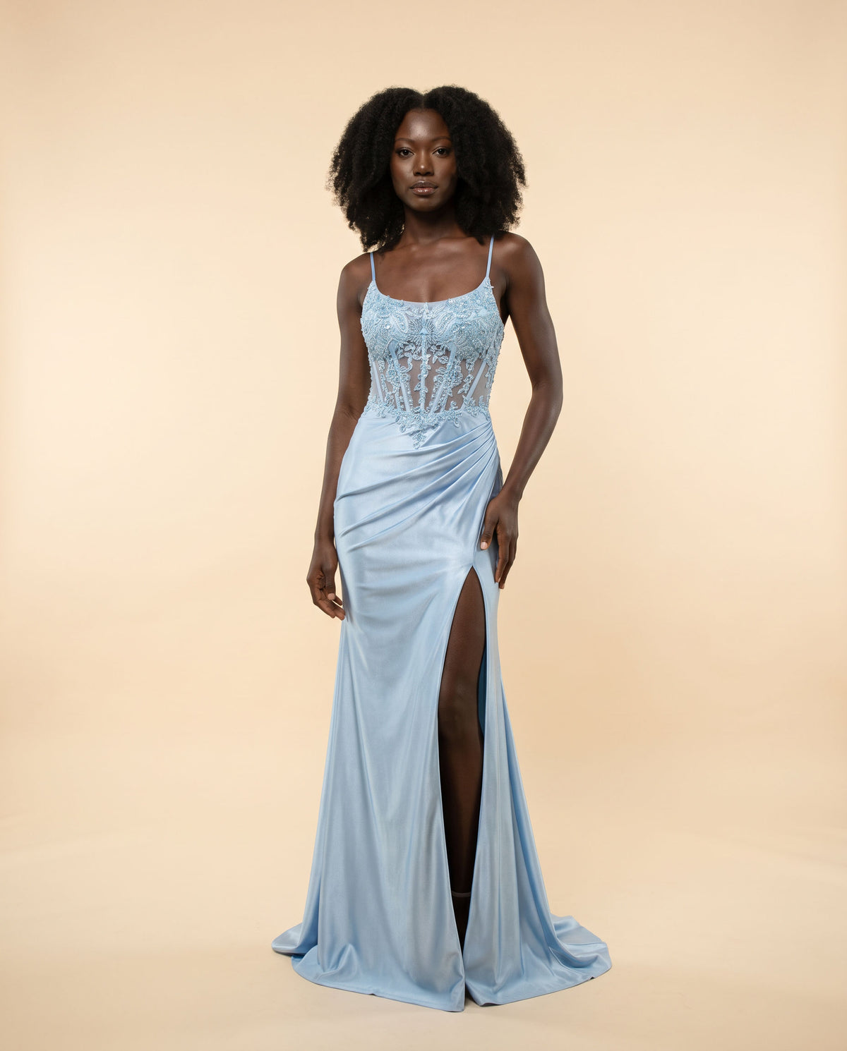 Robe Corset Bleu Pâle