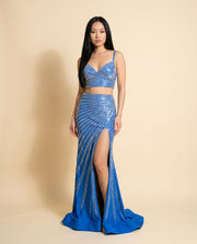 Robe 2Pieces Brillante Marine