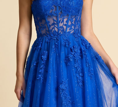 Robe Brillante En Tulle Royal