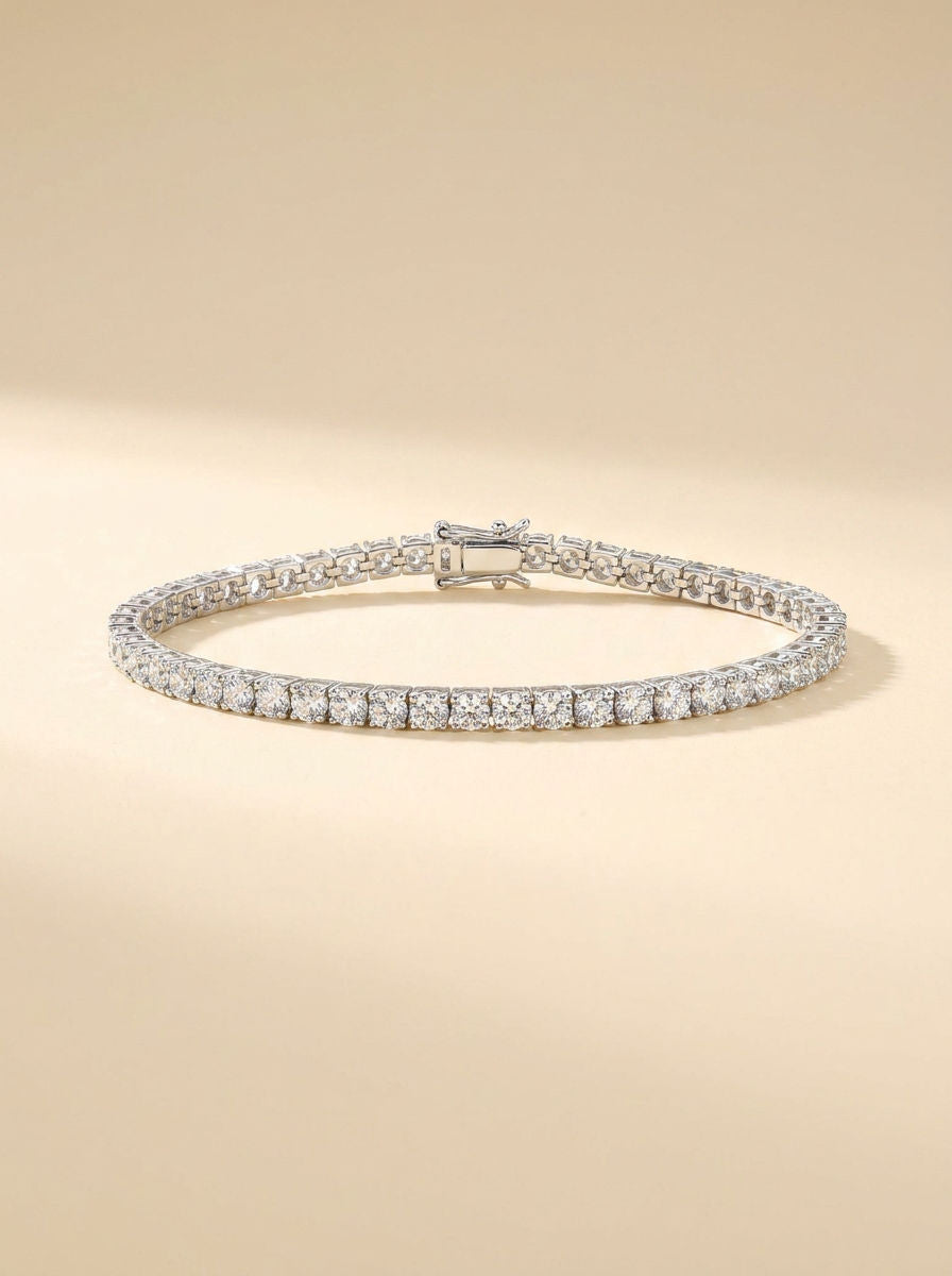 Bracelet Tennis Cristal Argent