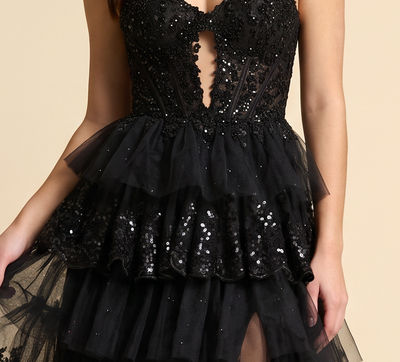 Robe À Étages Rouge