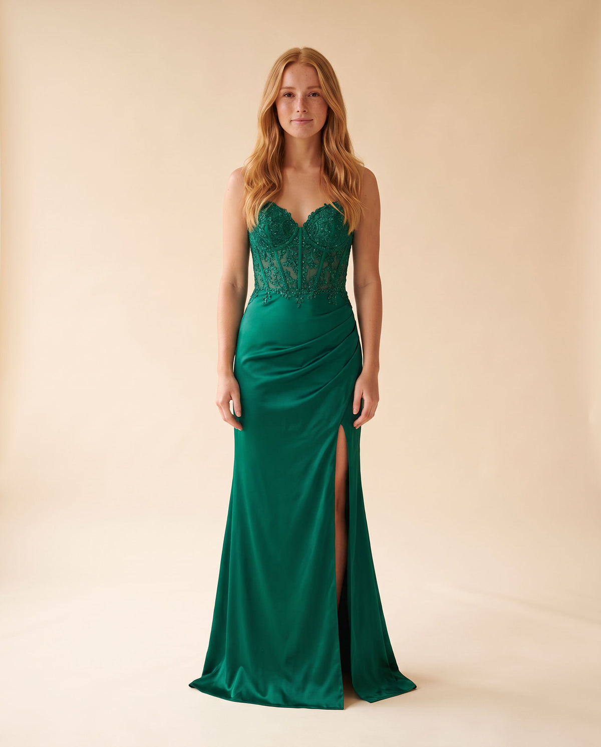 Robe En Broderie Emeraude